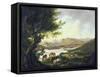 Lake Windemere-Julius Caesar Ibbetson-Framed Stretched Canvas