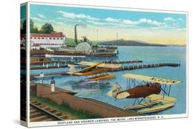 Lake Winnepesaukee, New Hampshire - Seaplanes at the Weirs-Lantern Press-Stretched Canvas