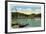 Lake Winnipesaukee, Maine - Interlaken Park View of the Weirs-Lantern Press-Framed Art Print