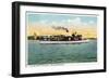 Lake Winnipesaukee, Maine - View of the US Mail Boat Uncle Sam-Lantern Press-Framed Art Print