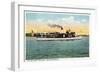 Lake Winnipesaukee, Maine - View of the US Mail Boat Uncle Sam-Lantern Press-Framed Art Print