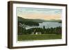 Lake Winnipesaukee, Maine - View of the Weirs-Lantern Press-Framed Art Print