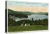 Lake Winnipesaukee, Maine - View of the Weirs-Lantern Press-Stretched Canvas