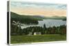 Lake Winnipesaukee, Maine - View of the Weirs-Lantern Press-Stretched Canvas