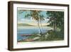 Lake Winnipesaukee, New Hampshire-null-Framed Art Print