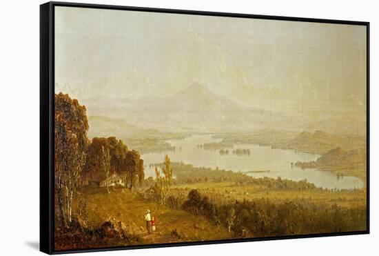 Lake Winnipiseogee, 1858-Sanford Robinson Gifford-Framed Stretched Canvas