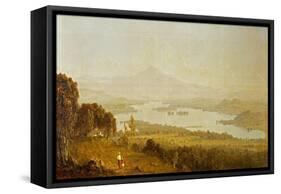 Lake Winnipiseogee, 1858-Sanford Robinson Gifford-Framed Stretched Canvas