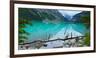 Lake with Canadian Rockies in the Background, Lake Louise, Banff National Park, Alberta, Canada-null-Framed Photographic Print