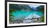 Lake with Canadian Rockies in the Background, Lake Louise, Banff National Park, Alberta, Canada-null-Framed Photographic Print