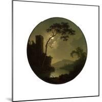 Lake with Castle on a Hill, 1787-Joseph Wright of Derby-Mounted Giclee Print