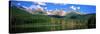 Lake with Mountain Range in the Background, Sprague Lake, Rocky Mountain National Park, Colorado-null-Stretched Canvas