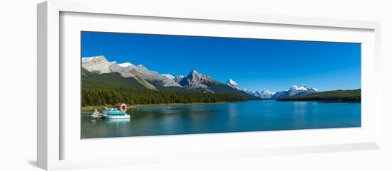 Lake with Mountains in the Background, Maligne Lake, Jasper National Park, Alberta, Canada-null-Framed Photographic Print