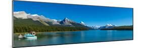 Lake with Mountains in the Background, Maligne Lake, Jasper National Park, Alberta, Canada-null-Mounted Photographic Print