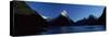 Lake with Mountains in the Background, Milford Sound, Fiordland National Park, South Island-null-Stretched Canvas