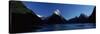 Lake with Mountains in the Background, Milford Sound, Fiordland National Park, South Island-null-Stretched Canvas