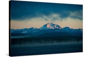 Lake with Mountains in the Background, Mt Lassen, Lake Almanor, California, USA-null-Stretched Canvas