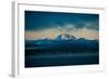Lake with Mountains in the Background, Mt Lassen, Lake Almanor, California, USA-null-Framed Photographic Print