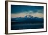 Lake with Mountains in the Background, Mt Lassen, Lake Almanor, California, USA-null-Framed Photographic Print