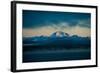 Lake with Mountains in the Background, Mt Lassen, Lake Almanor, California, USA-null-Framed Photographic Print