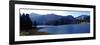 Lake with Mountains in the Background, Spitzingsee, Bavaria, Germany-null-Framed Photographic Print