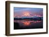 Lake with Mt McKinley, Denali National Park and Preserve, Alaska, USA-Hugh Rose-Framed Photographic Print