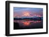 Lake with Mt McKinley, Denali National Park and Preserve, Alaska, USA-Hugh Rose-Framed Photographic Print