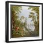 Lake with Swans, a Flamingo and Various Birds, from the Salon of Gilles Demarteau, C.1750-65-Francois Boucher-Framed Giclee Print