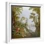 Lake with Swans, a Flamingo and Various Birds, from the Salon of Gilles Demarteau, C.1750-65-Francois Boucher-Framed Giclee Print