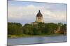 Lake with view of South Dakota State Capitol and complex, Pierre, South Dakota, built between 19...-null-Mounted Photographic Print