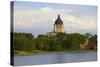 Lake with view of South Dakota State Capitol and complex, Pierre, South Dakota, built between 19...-null-Stretched Canvas