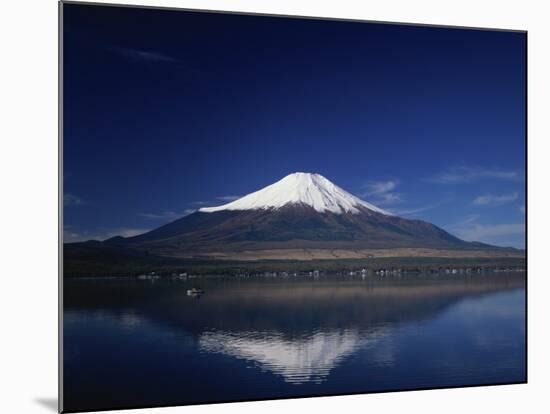 Lake Yamanaka, Mount Fuji, Japan-null-Mounted Photographic Print