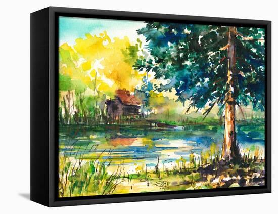 Lake-DannyWilde-Framed Stretched Canvas