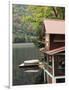 Lakefront House in Autumn, Plymouth Union, Vermont, USA-Walter Bibikow-Framed Photographic Print