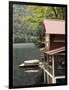 Lakefront House in Autumn, Plymouth Union, Vermont, USA-Walter Bibikow-Framed Photographic Print