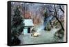 Lakeland Bonfire, 1996-John Cooke-Framed Stretched Canvas