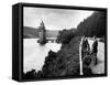 Laker Vyrnwy Tower-Fred Musto-Framed Stretched Canvas