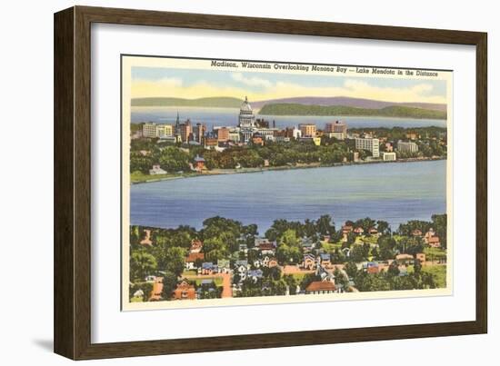 Lakes Mendota and Monona, Madison, Wisconsin-null-Framed Art Print