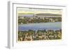 Lakes Mendota and Monona, Madison, Wisconsin-null-Framed Art Print