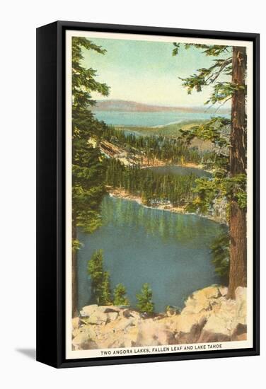 Lakes Near Lake Tahoe-null-Framed Stretched Canvas