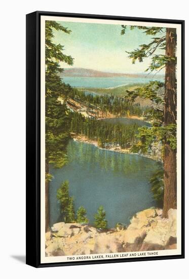 Lakes Near Lake Tahoe-null-Framed Stretched Canvas