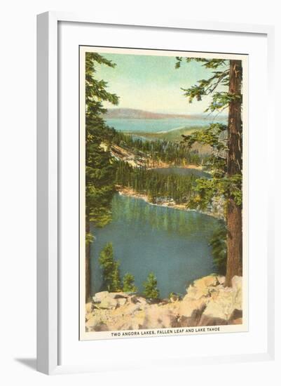 Lakes Near Lake Tahoe-null-Framed Art Print