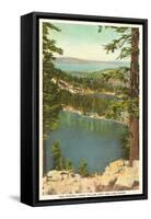 Lakes Near Lake Tahoe-null-Framed Stretched Canvas