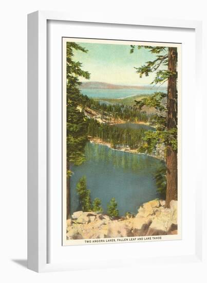Lakes Near Lake Tahoe-null-Framed Art Print