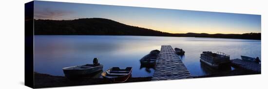 Lakescape Panorama I-James McLoughlin-Stretched Canvas