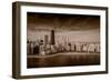 Lakeshore Chicago BW-Steve Gadomski-Framed Photographic Print