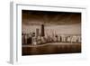 Lakeshore Chicago BW-Steve Gadomski-Framed Photographic Print
