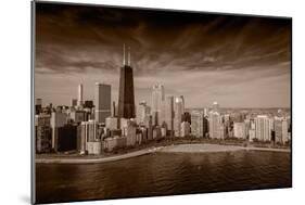 Lakeshore Chicago BW-Steve Gadomski-Mounted Photographic Print