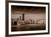 Lakeshore Chicago BW-Steve Gadomski-Framed Photographic Print