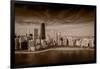 Lakeshore Chicago BW-Steve Gadomski-Framed Photographic Print