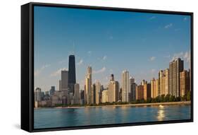 Lakeshore Chicago Skyline-Steve Gadomski-Framed Stretched Canvas